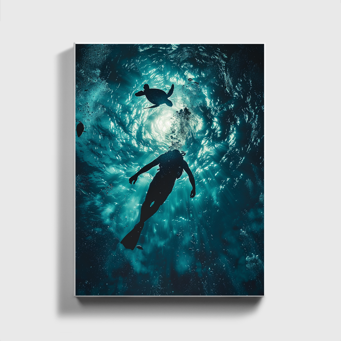 Man Dives in Ocean
