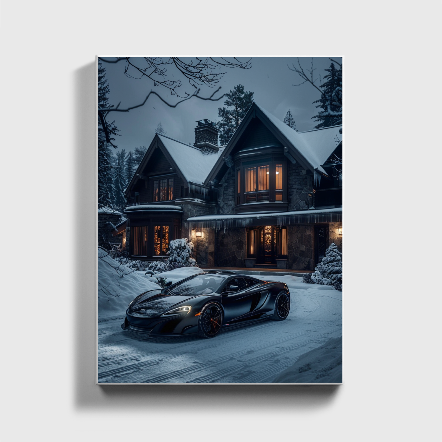 Black Mclaren Front off Villa
