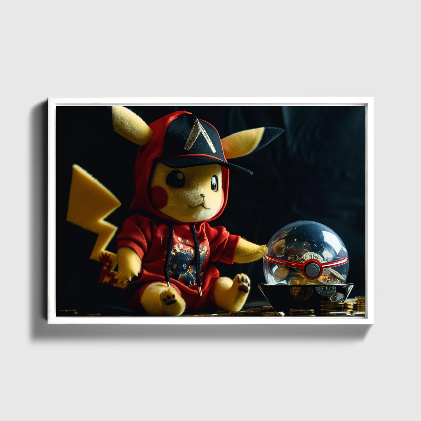Pickachu Bitcoins Pokeball