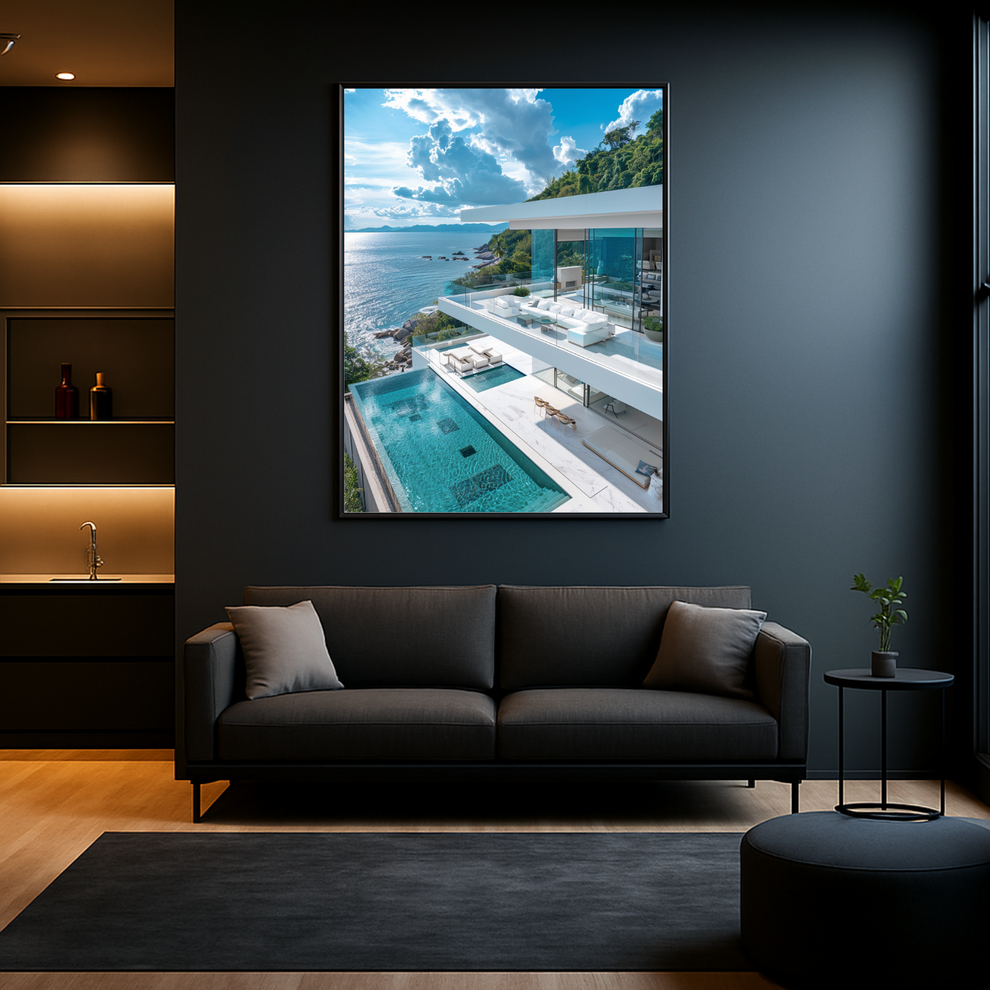 Modern White Mansion
