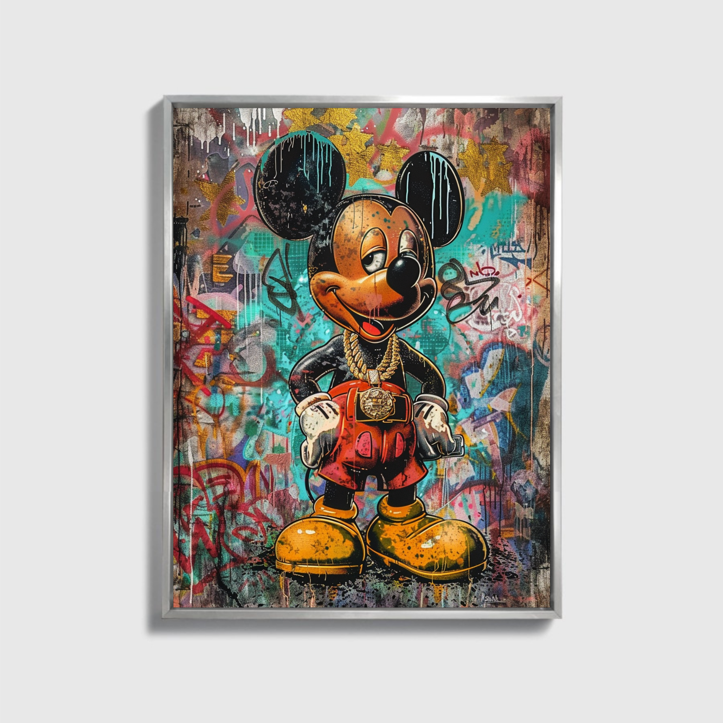Mickey Mouse Chain Painting
