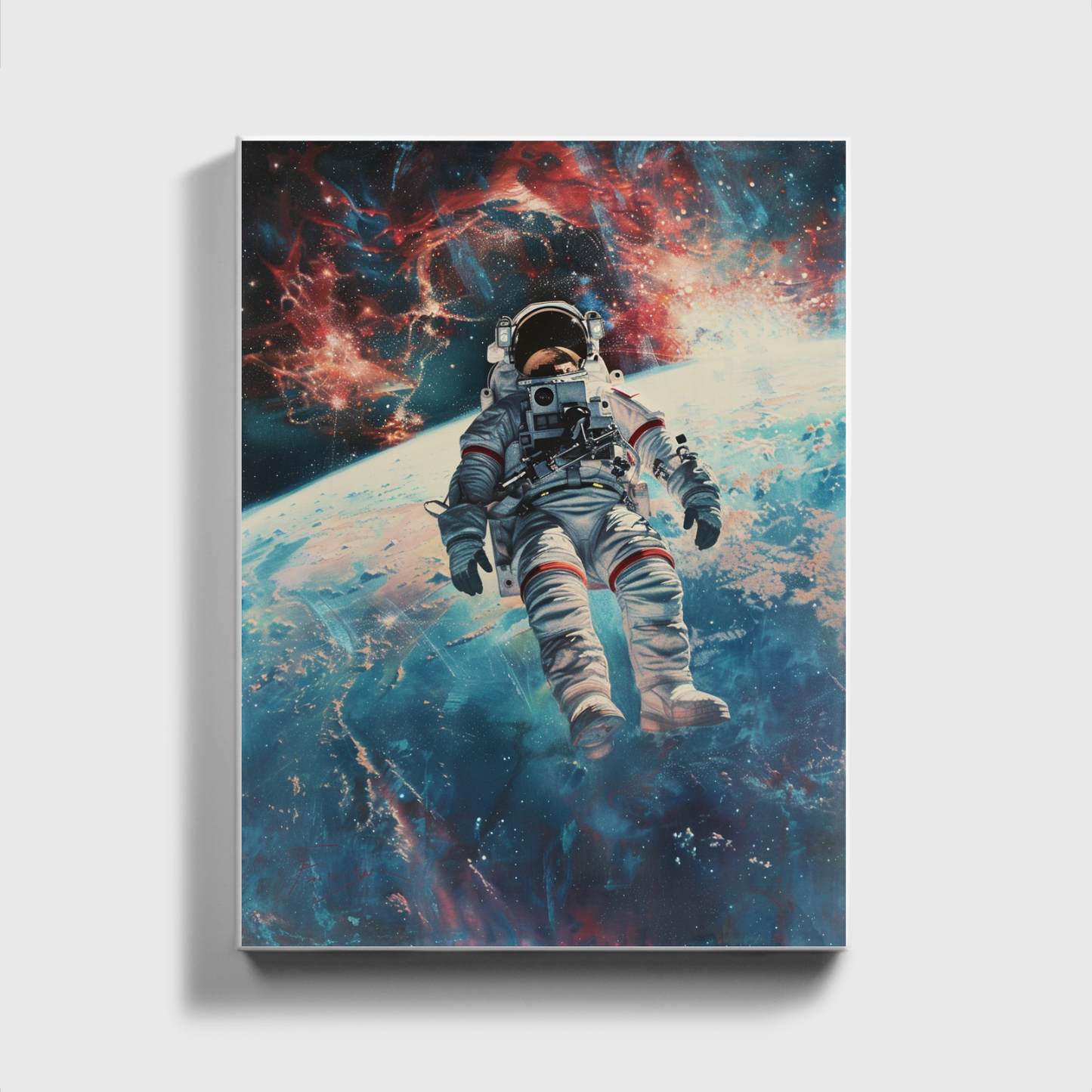 Austronaut Flying over Earth 2.0