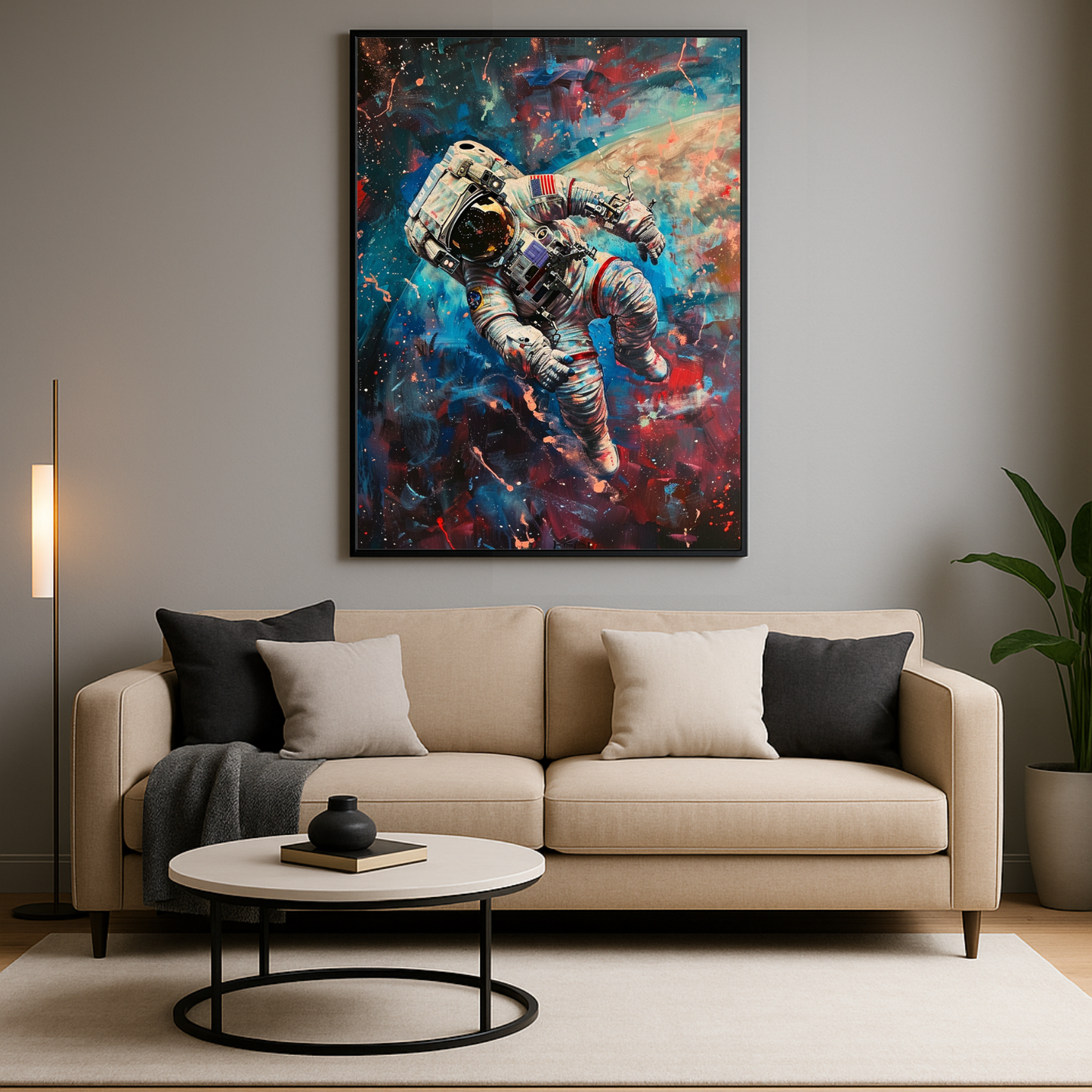 Space Man painted
