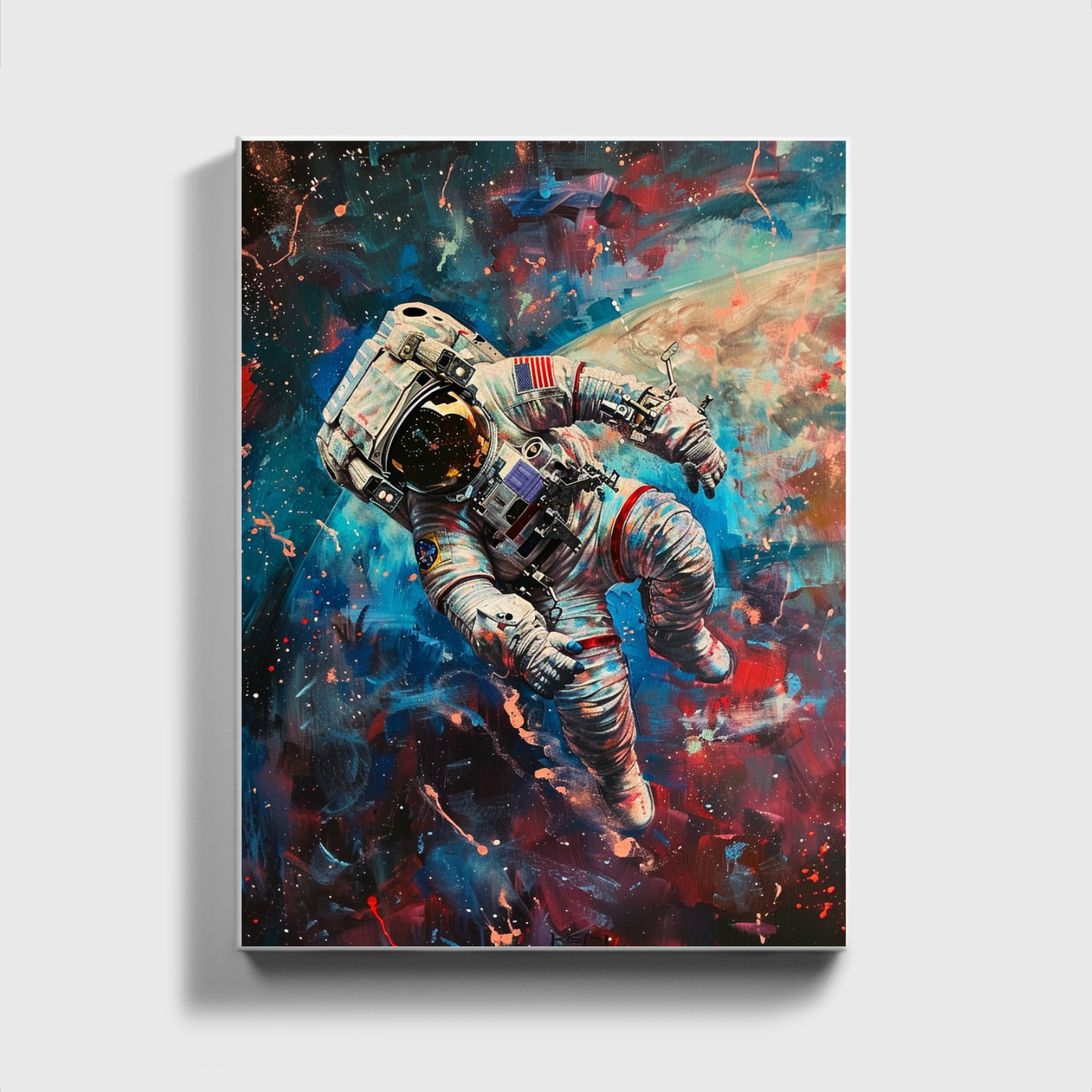 Space Man painted