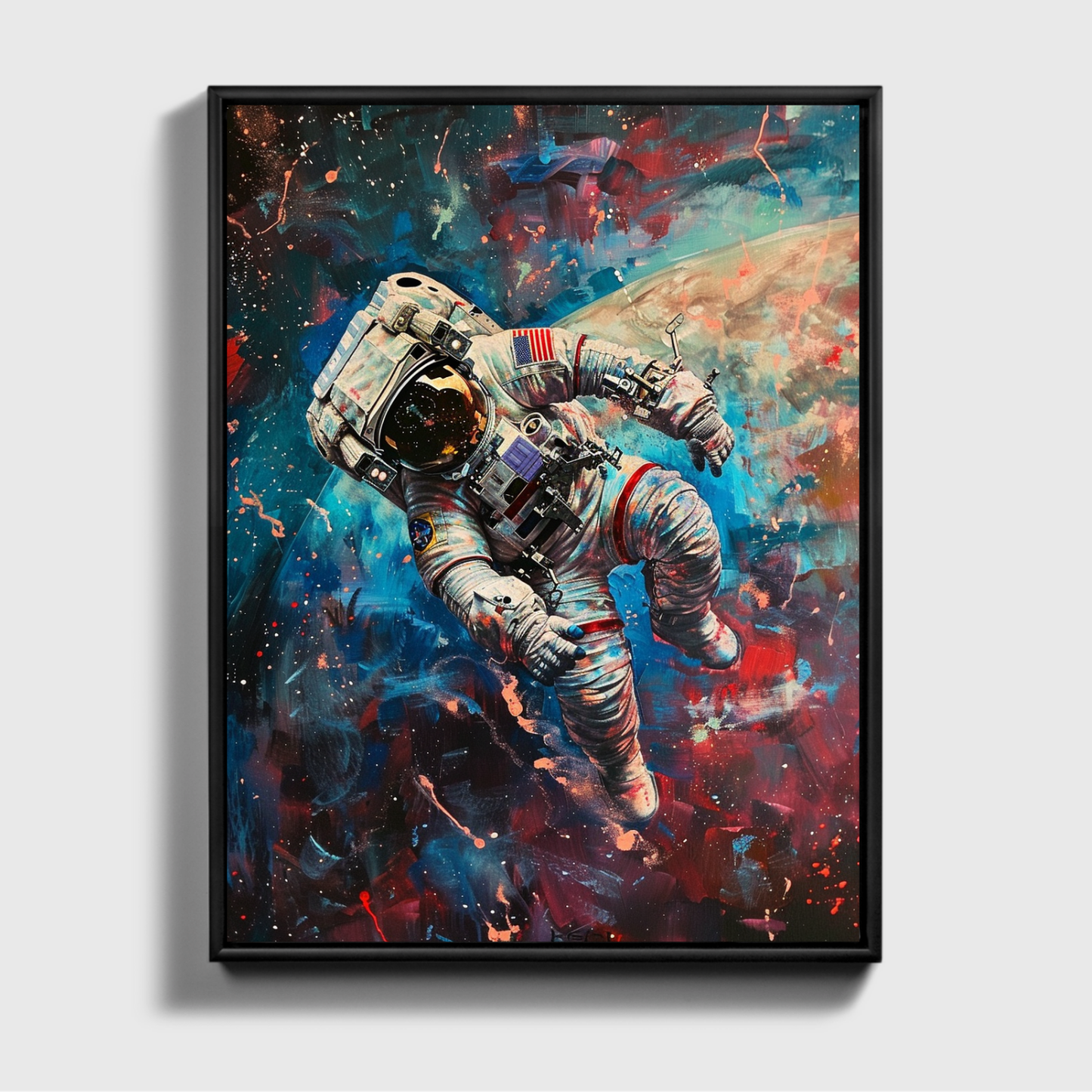 Space Man painted