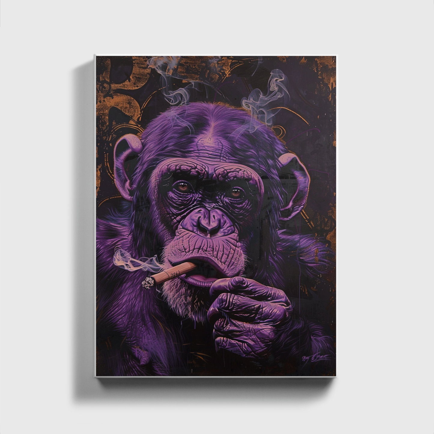 Purple Ape painted