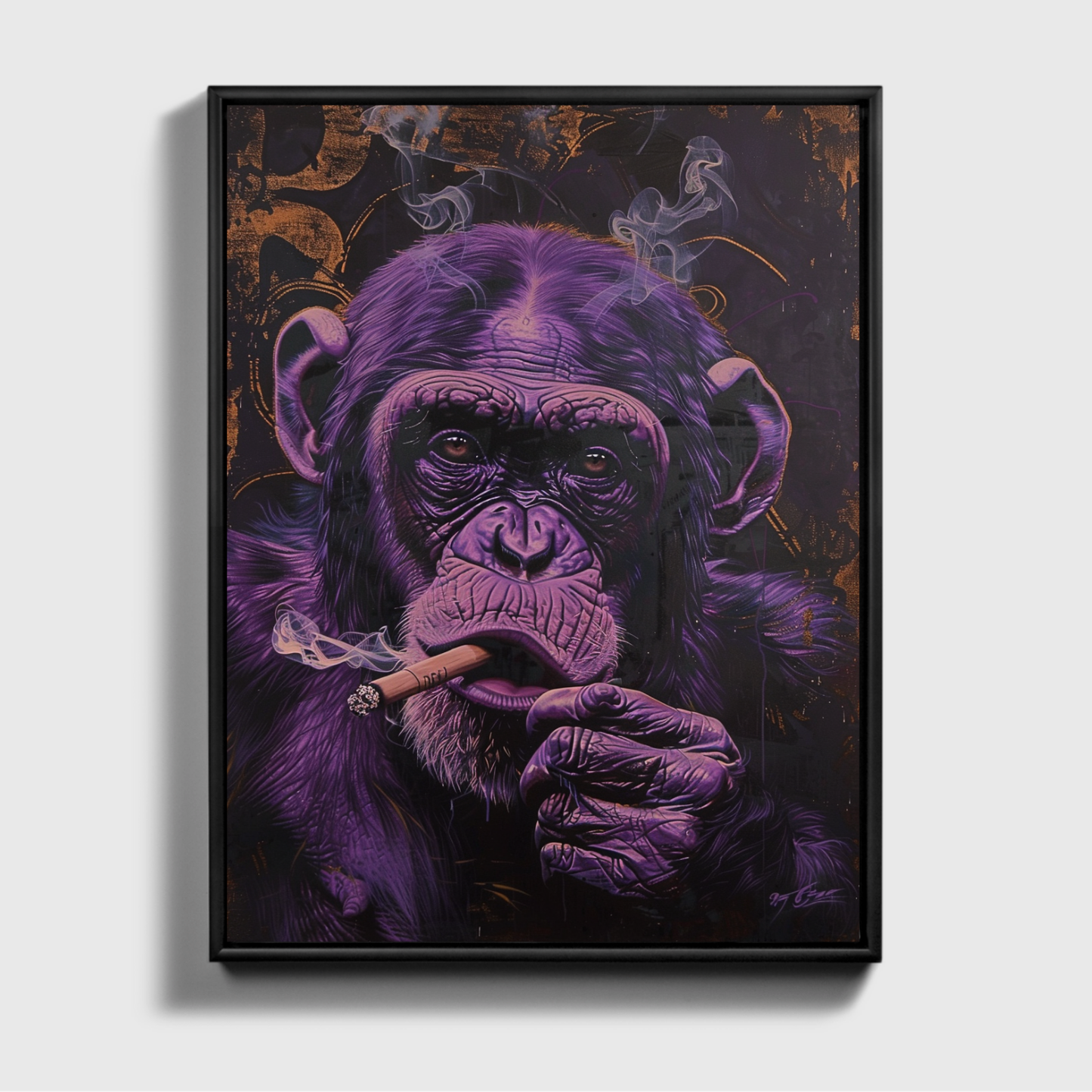 Purple Ape painted