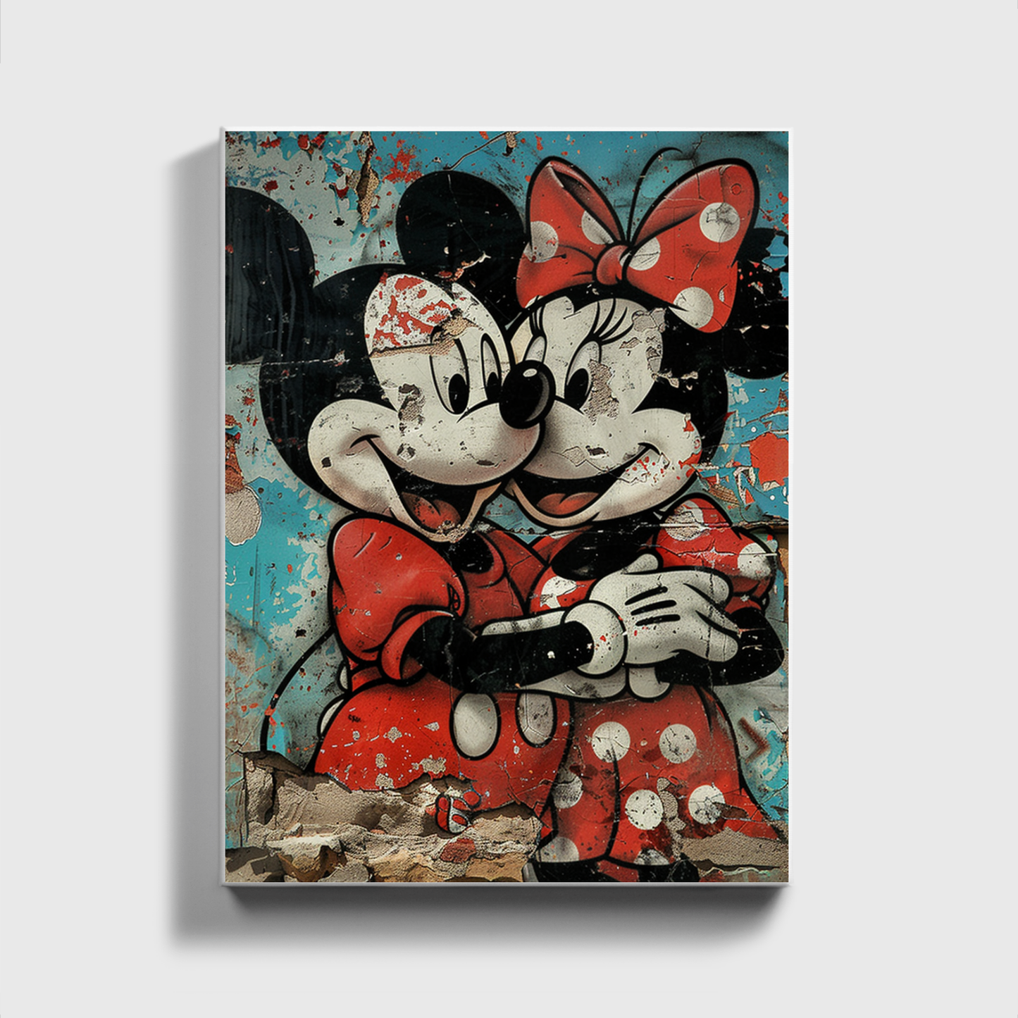 Mickey and minnie painted