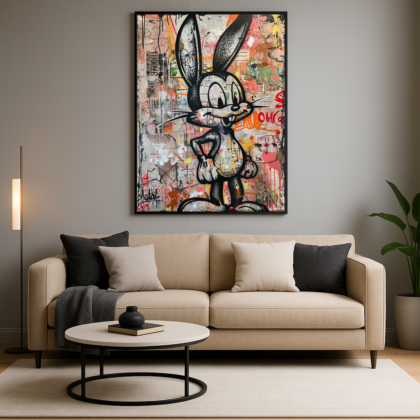 Bunny Gravity On Wall 2.0