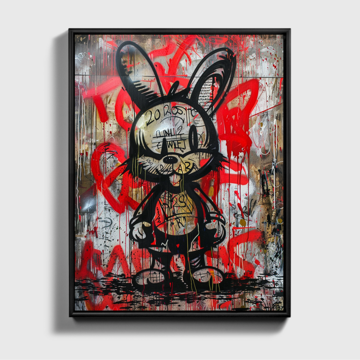 Bunny Gravity On Wall