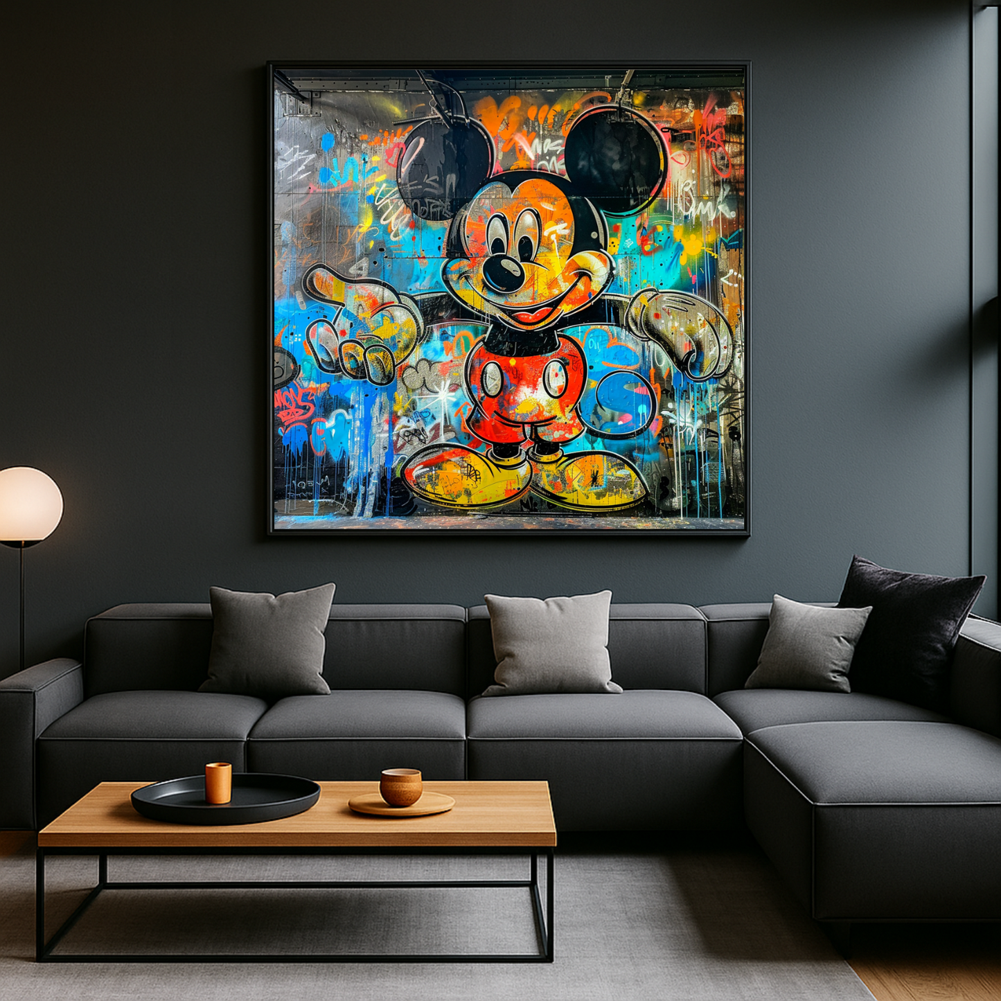 Mickey Mouse Gravity on Wall