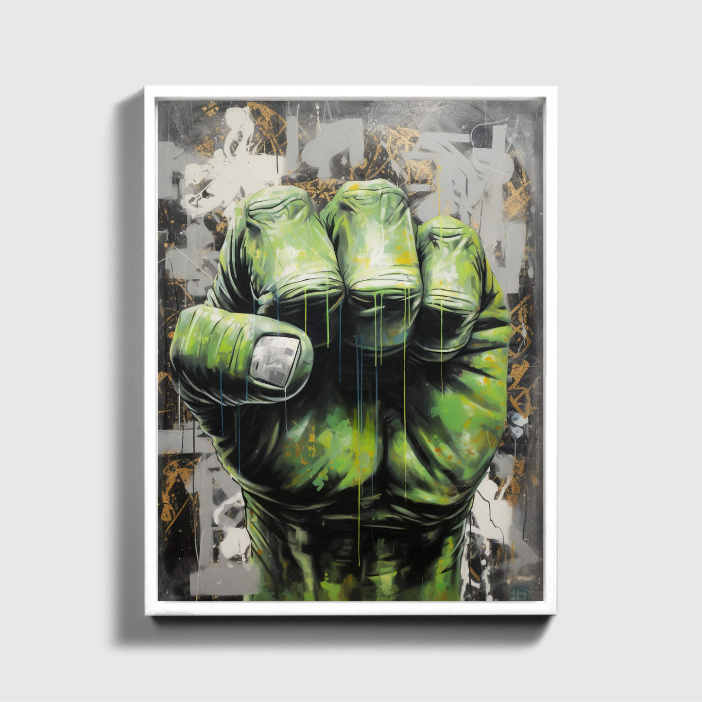 Painting of HULK Fist