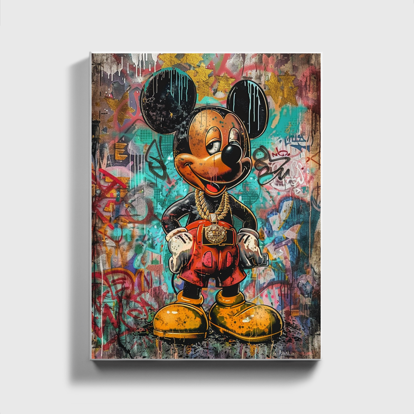 Mickey Mouse Chain Painting