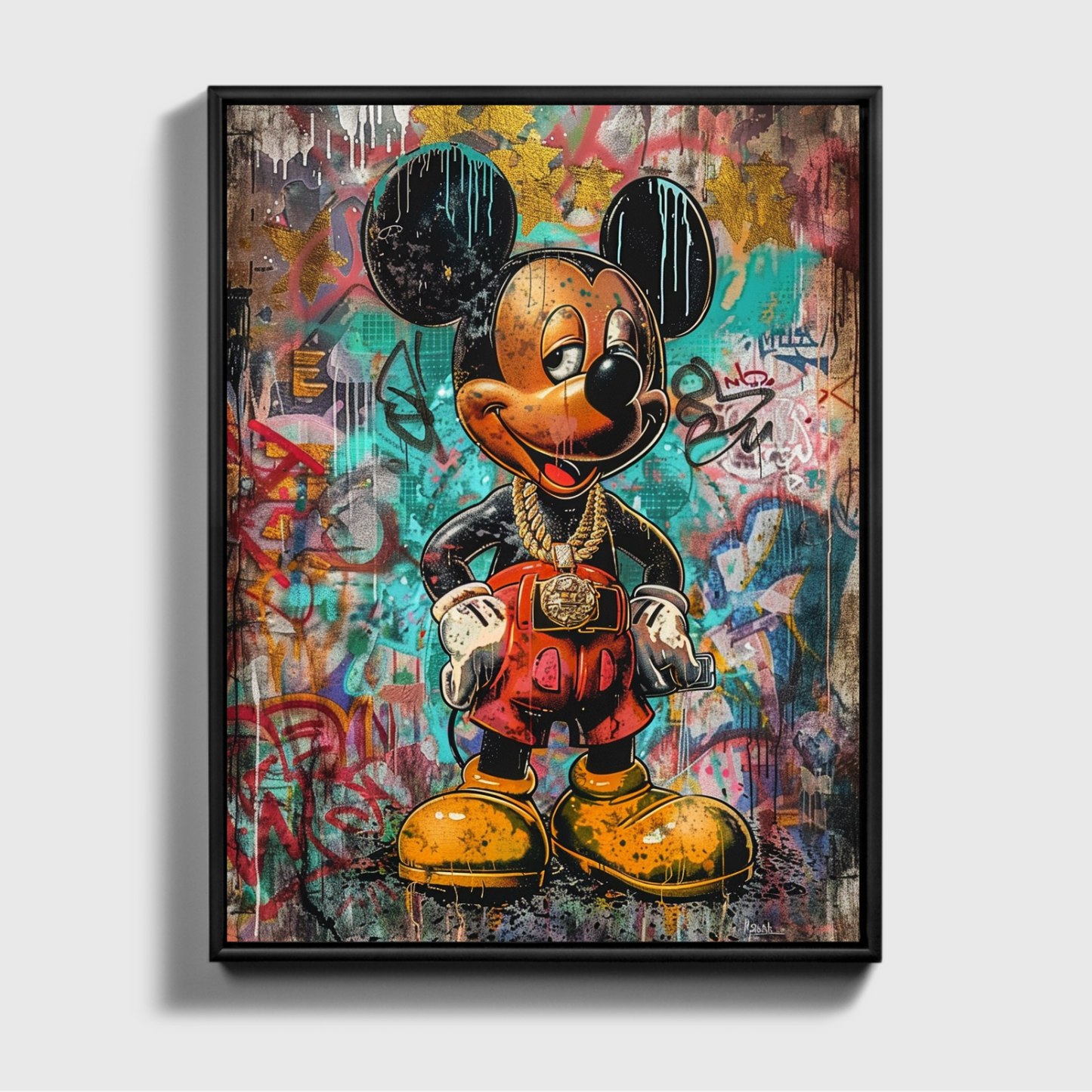Mickey Mouse Chain Painting