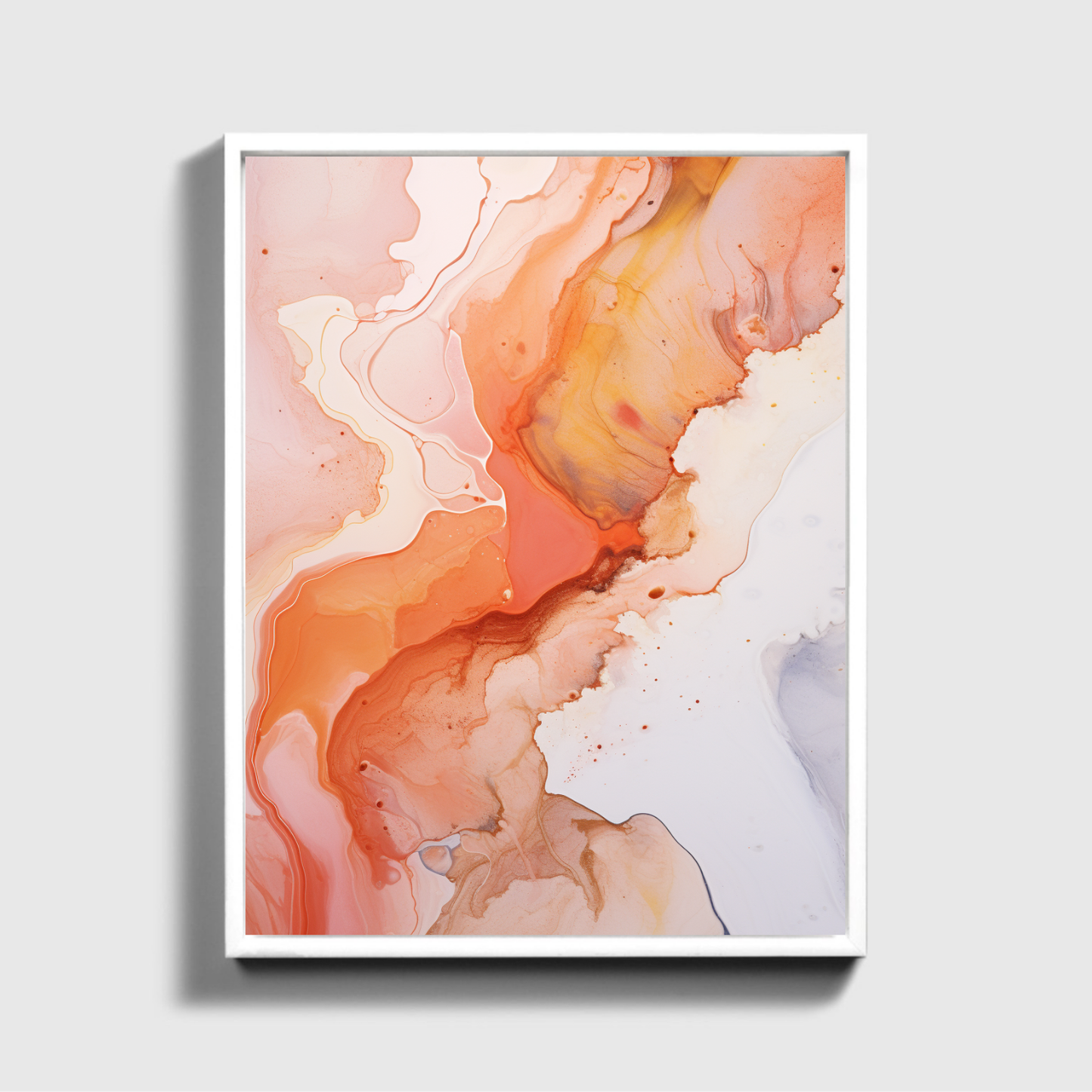 White And Orange Painting 2.0