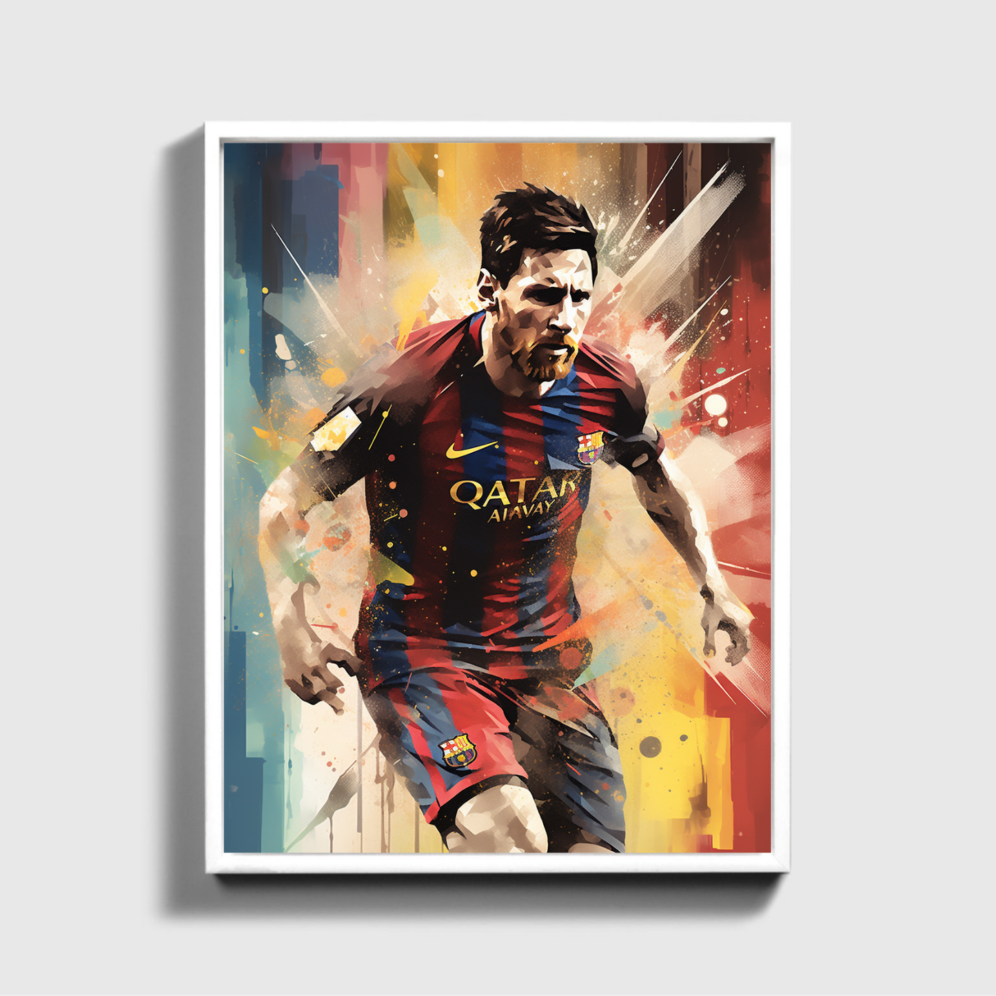 Painted Leonel Messi