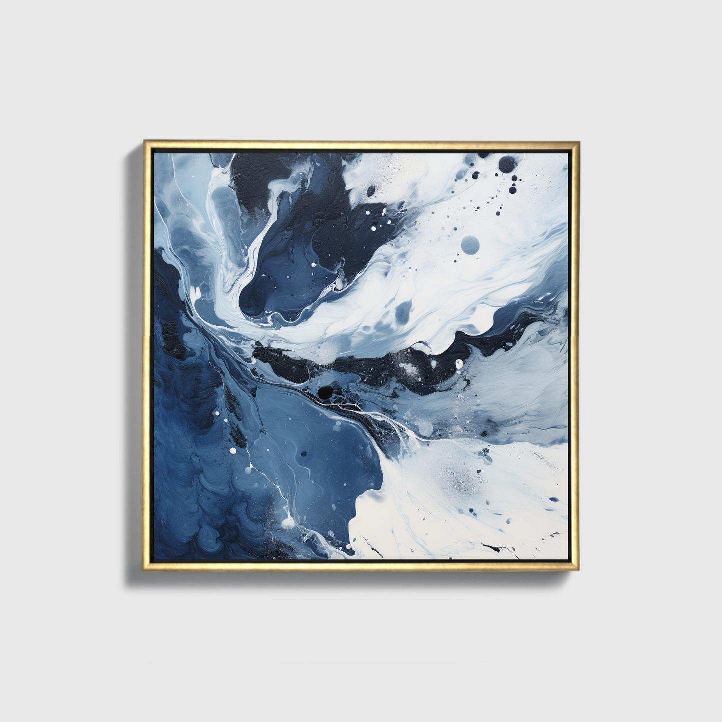 Blue And White Abstract