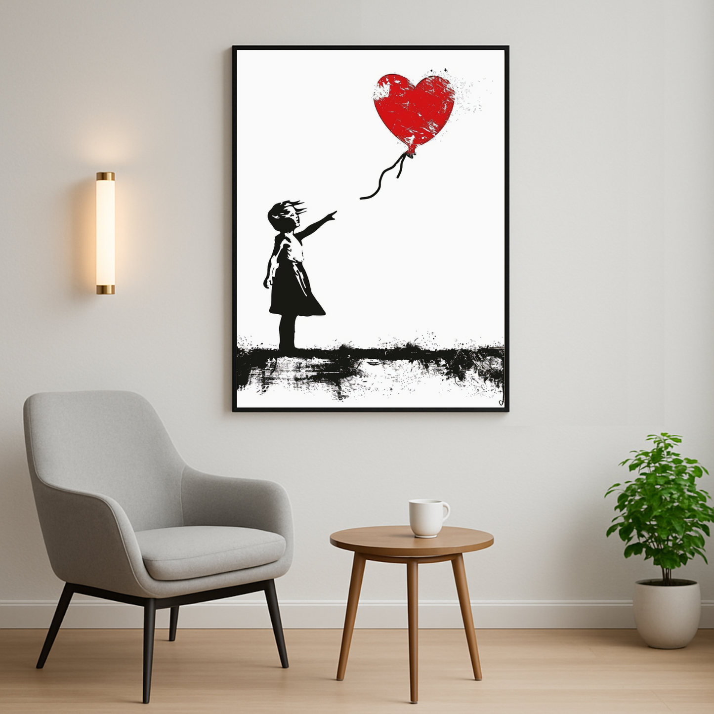 The Girl with the Love Balloon Right