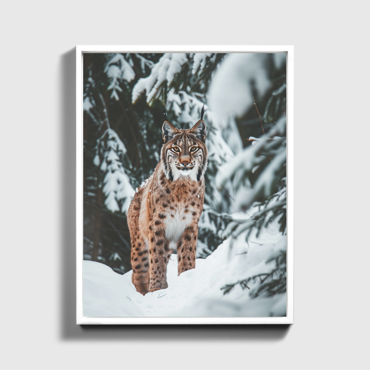 Lynx in The Snow