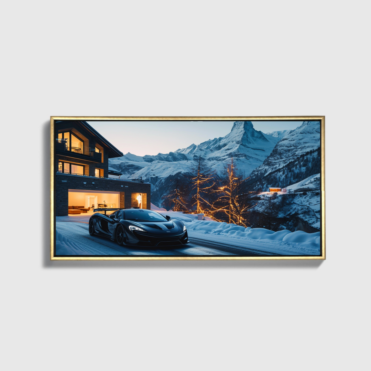 Luxury Chalet Black Mclaren
