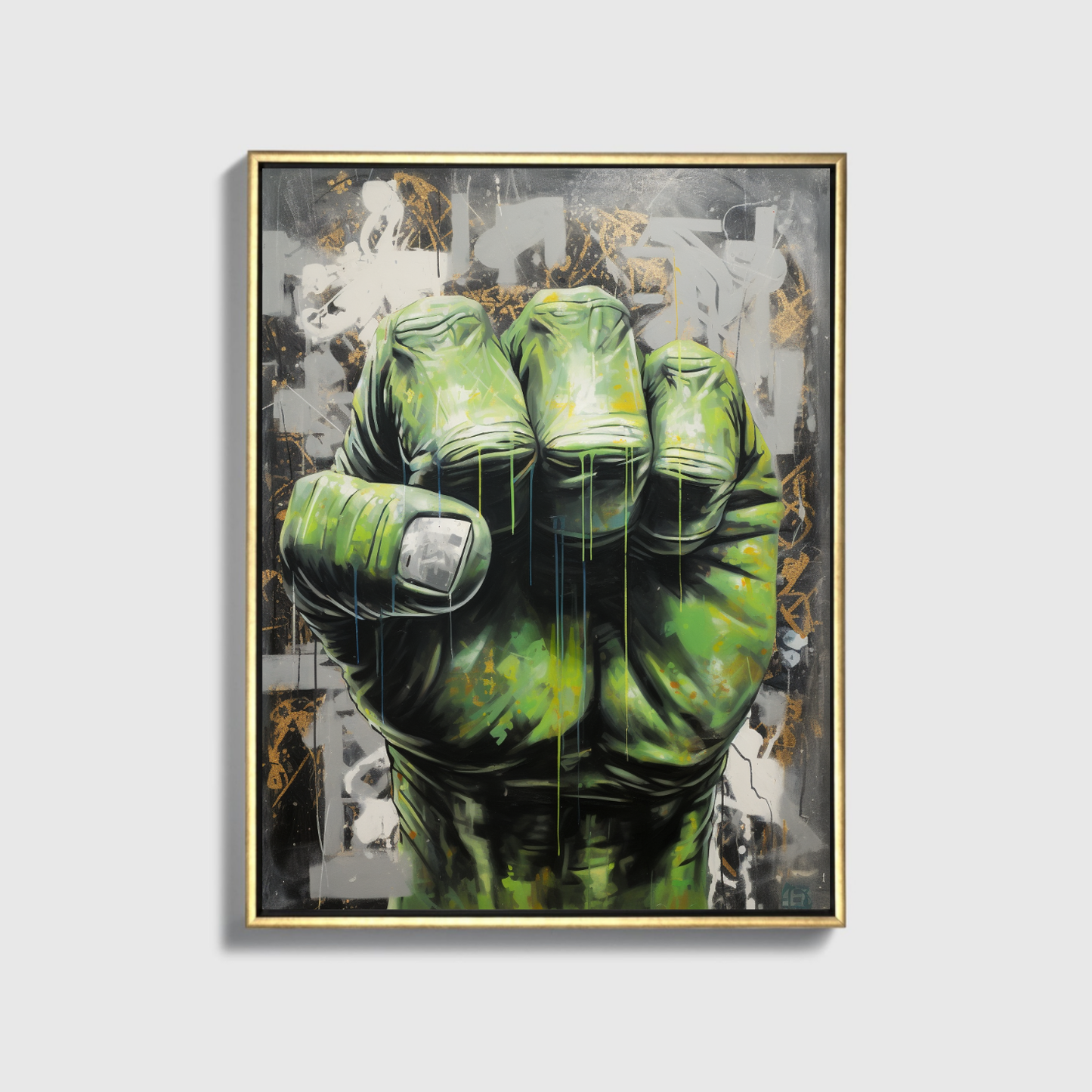 Painting of HULK Fist