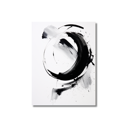 Abstract Black And White Painting 3.0