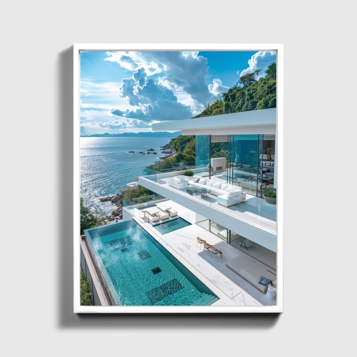 Modern White Mansion
