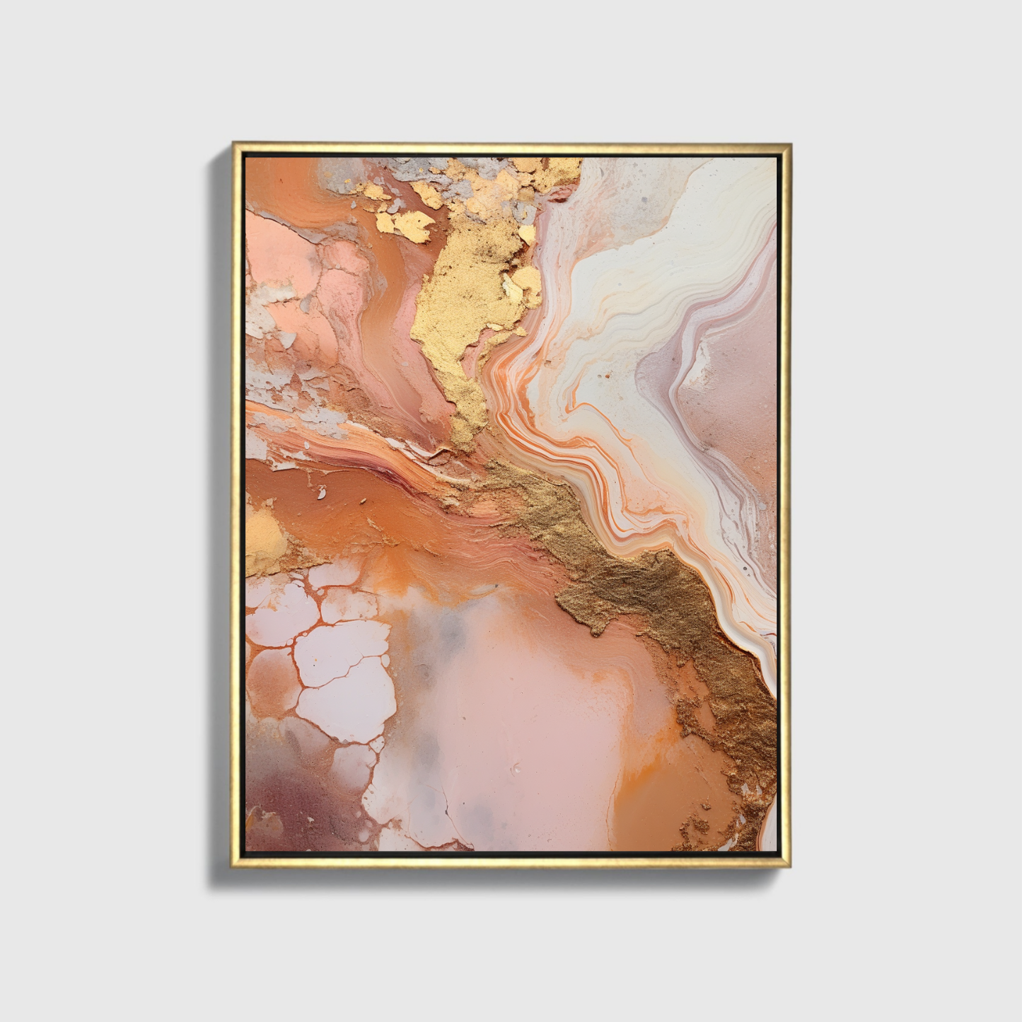 White And Orange Painting