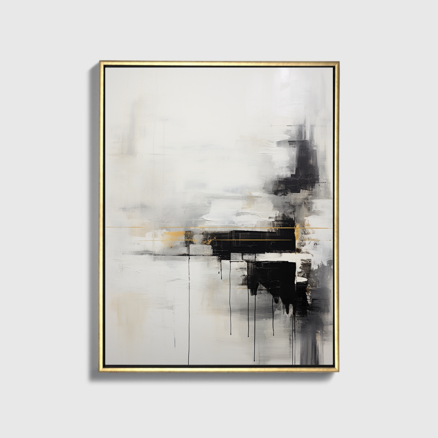 Abstract Painting Black And White