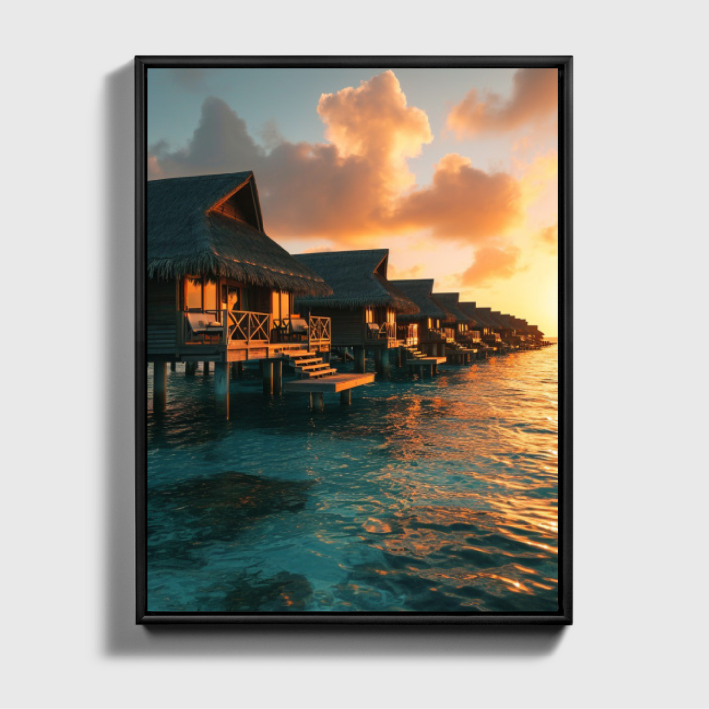 Luxury Resort In Maledives Sunset