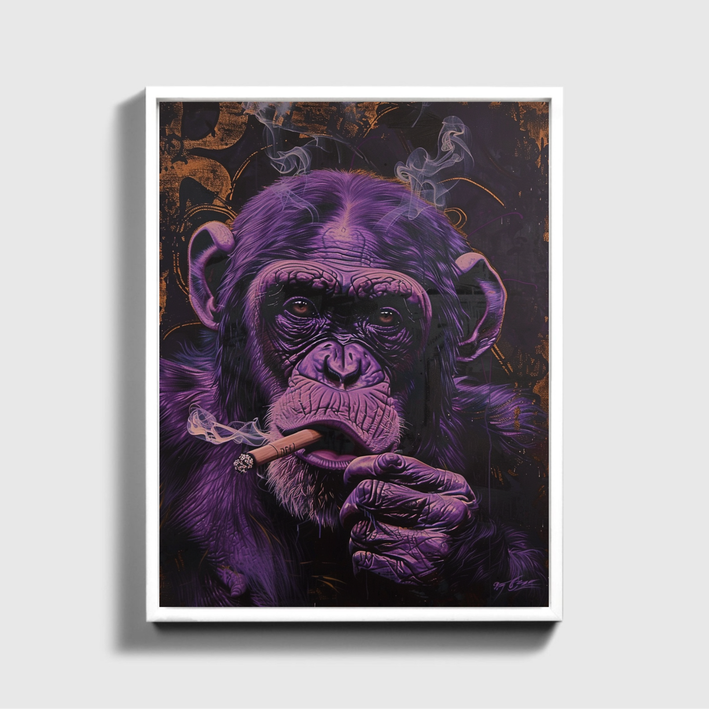 Purple Ape painted
