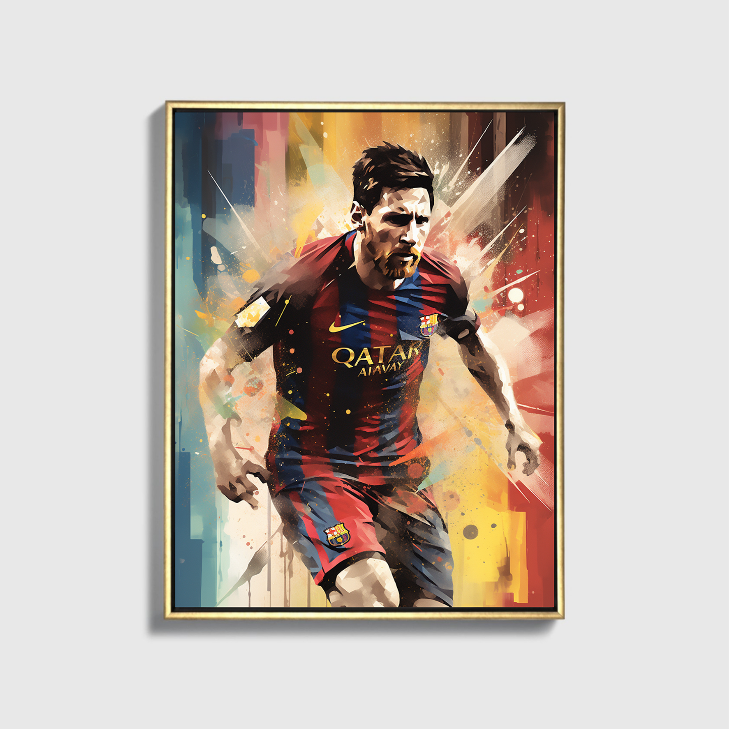 Painted Leonel Messi