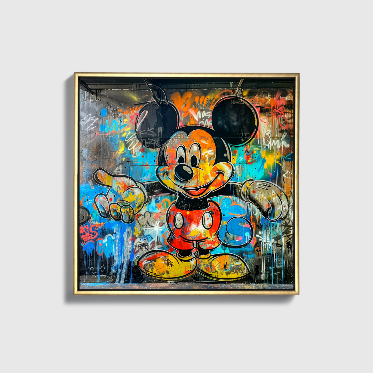 Mickey Mouse Gravity on Wall
