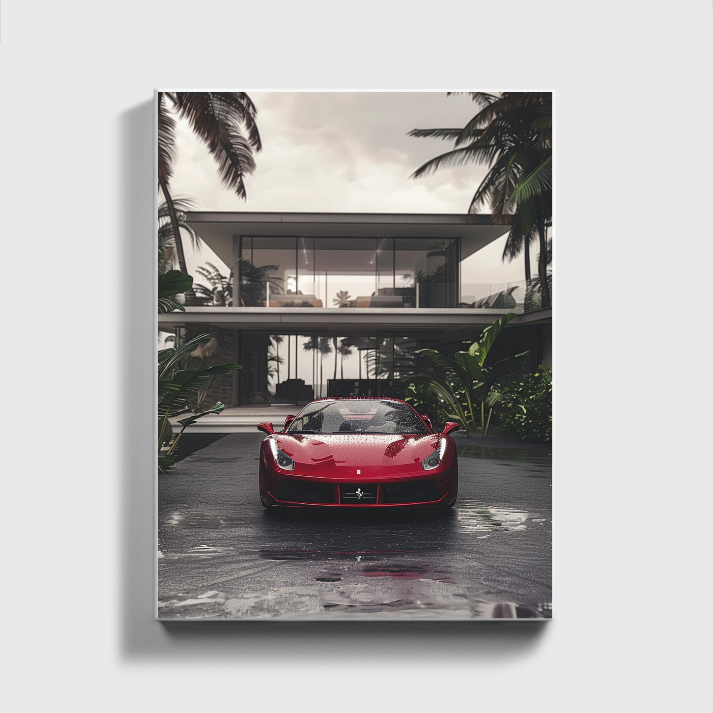 Ferarri Front Modern Mansion