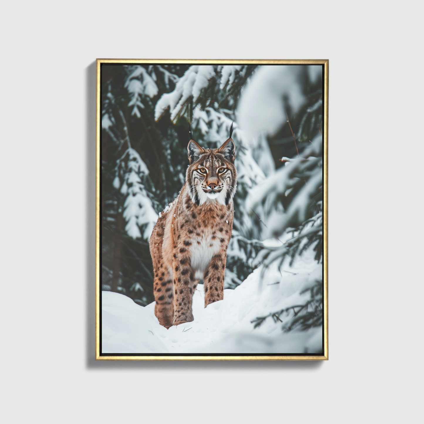Lynx in The Snow
