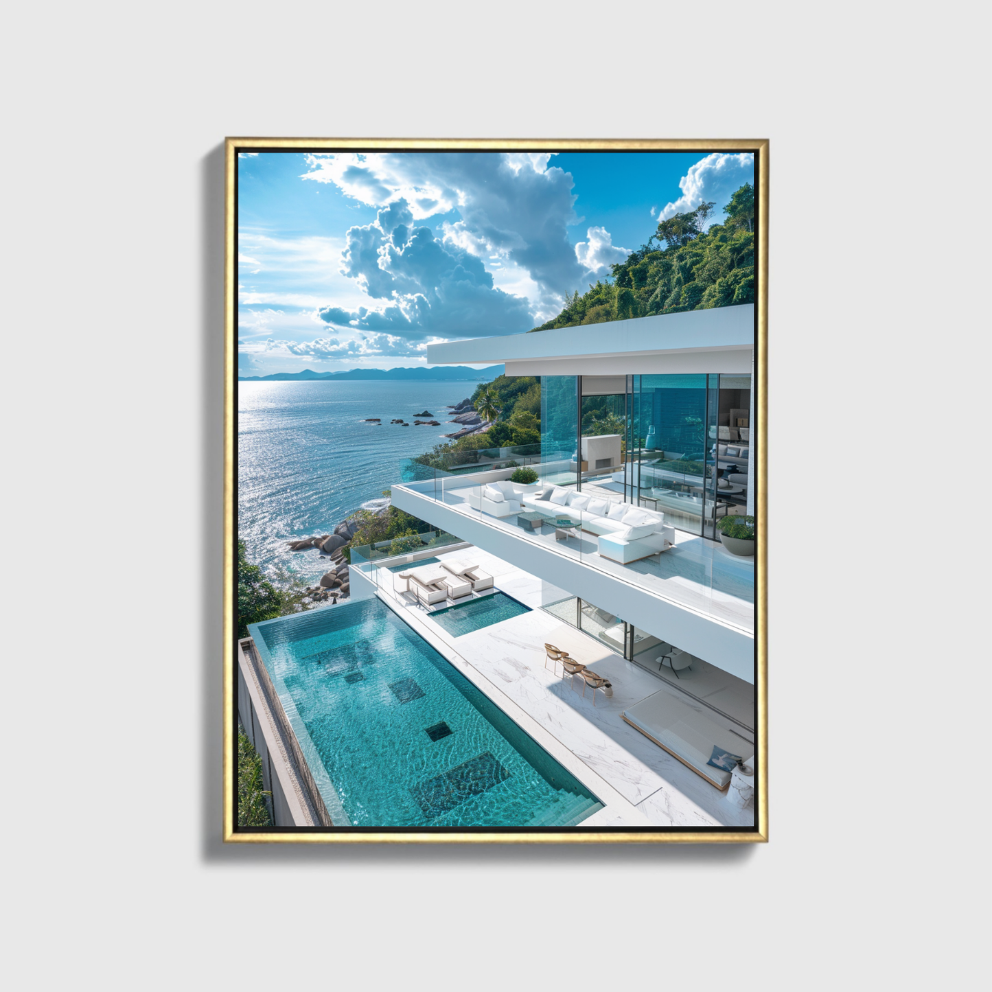 Modern White Mansion