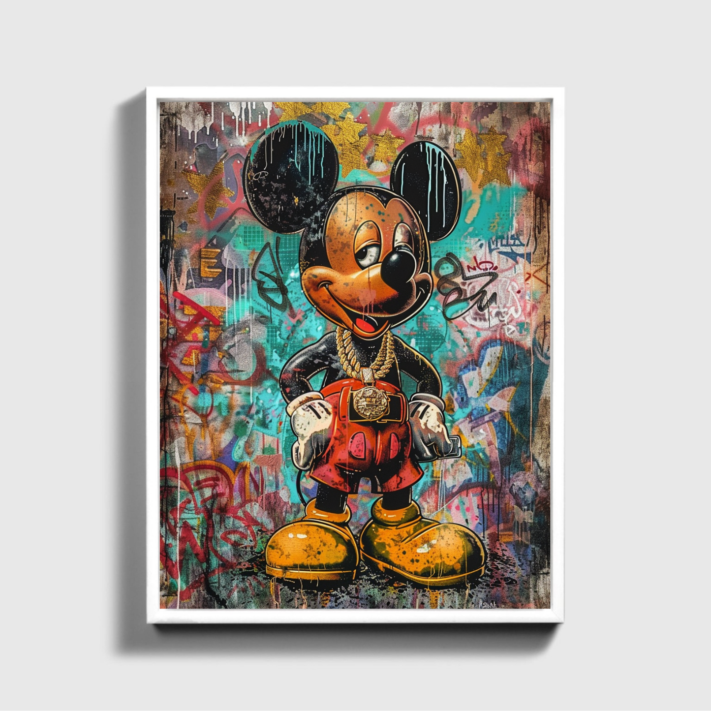 Mickey Mouse Chain Painting