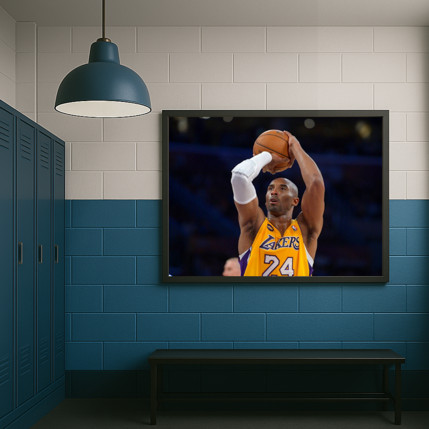 Kobe Bryan Throwing Ball