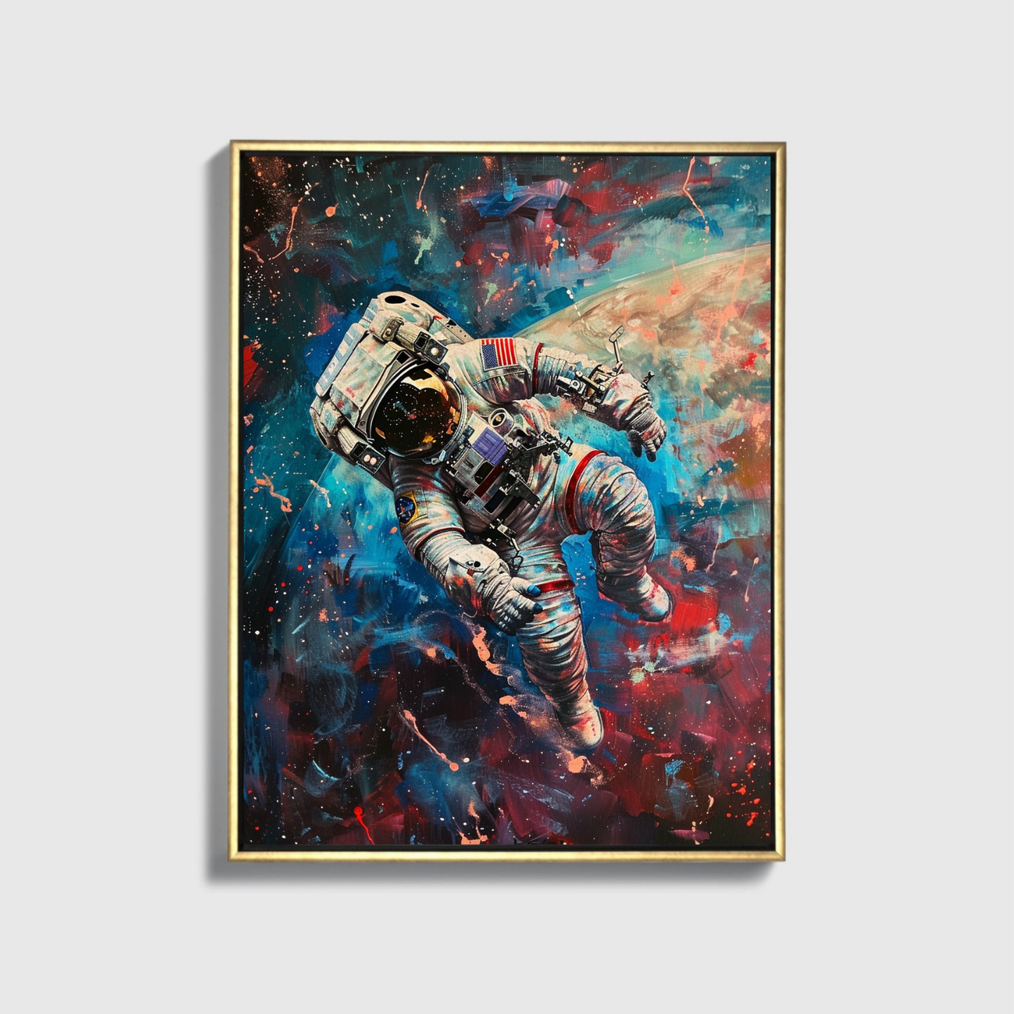 Space Man painted