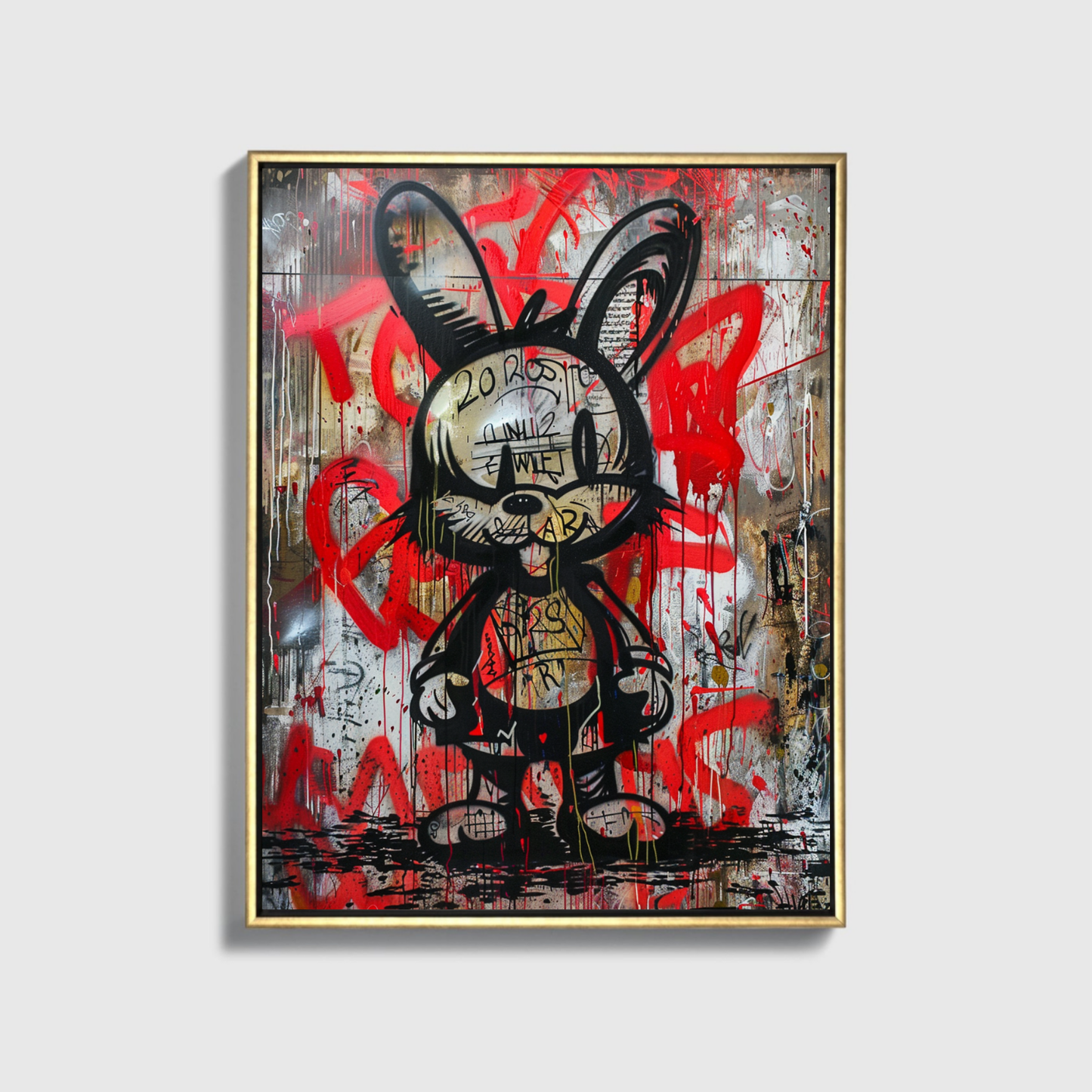 Bunny Gravity On Wall