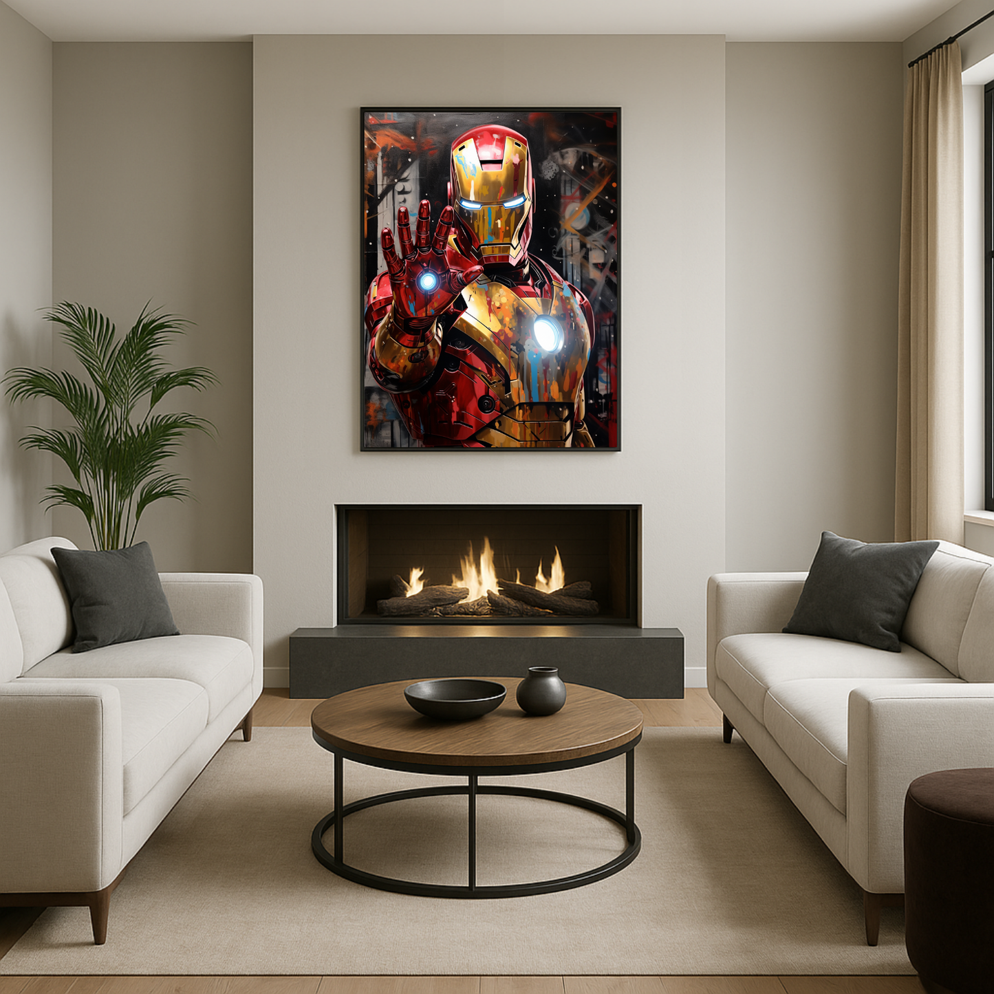 Painting of Iron Man