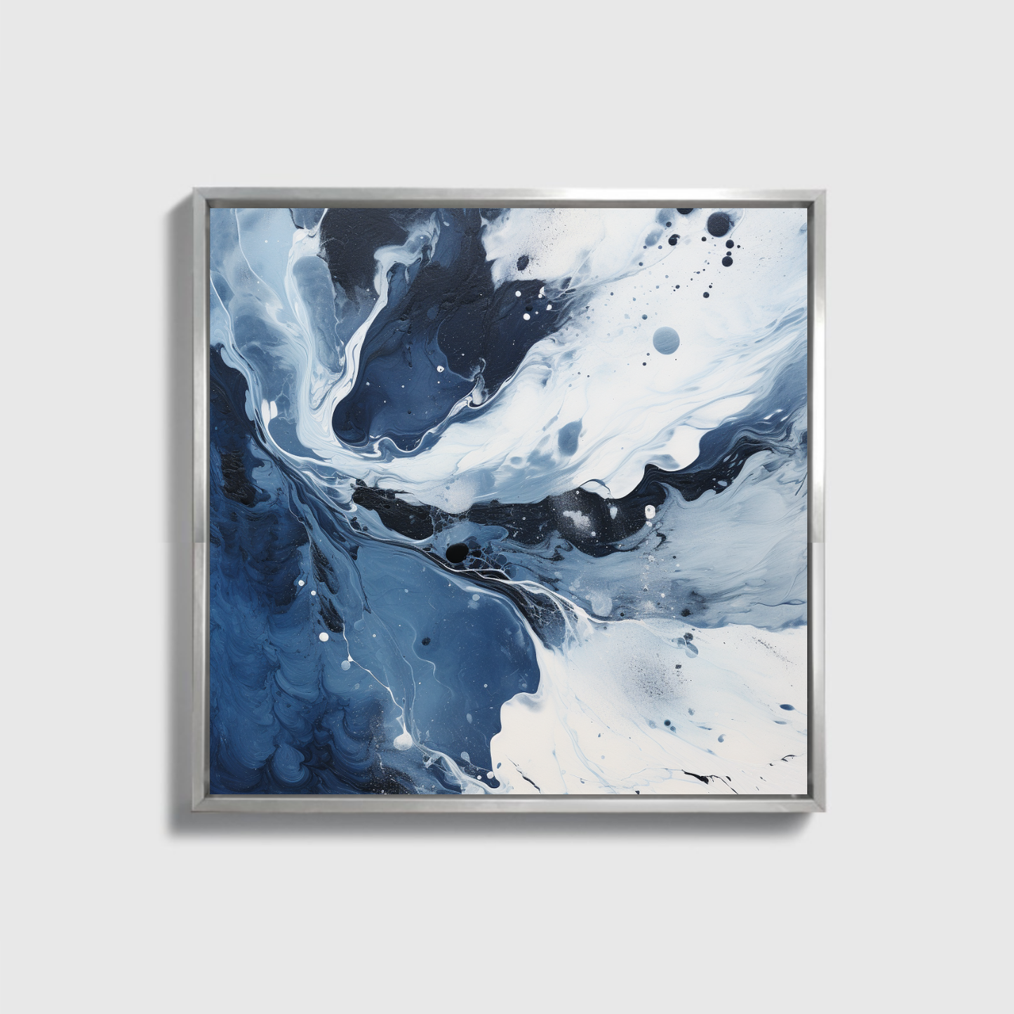 Blue And White Abstract