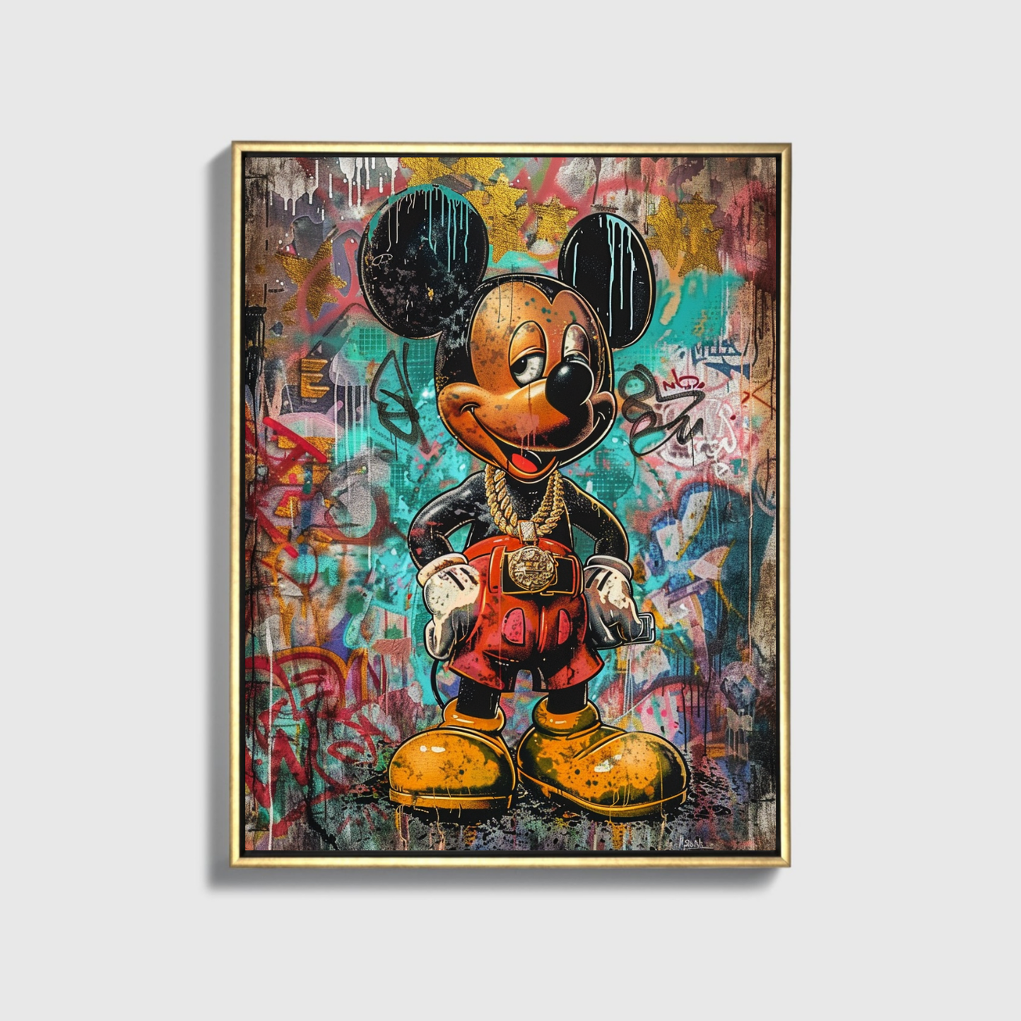 Mickey Mouse Chain Painting