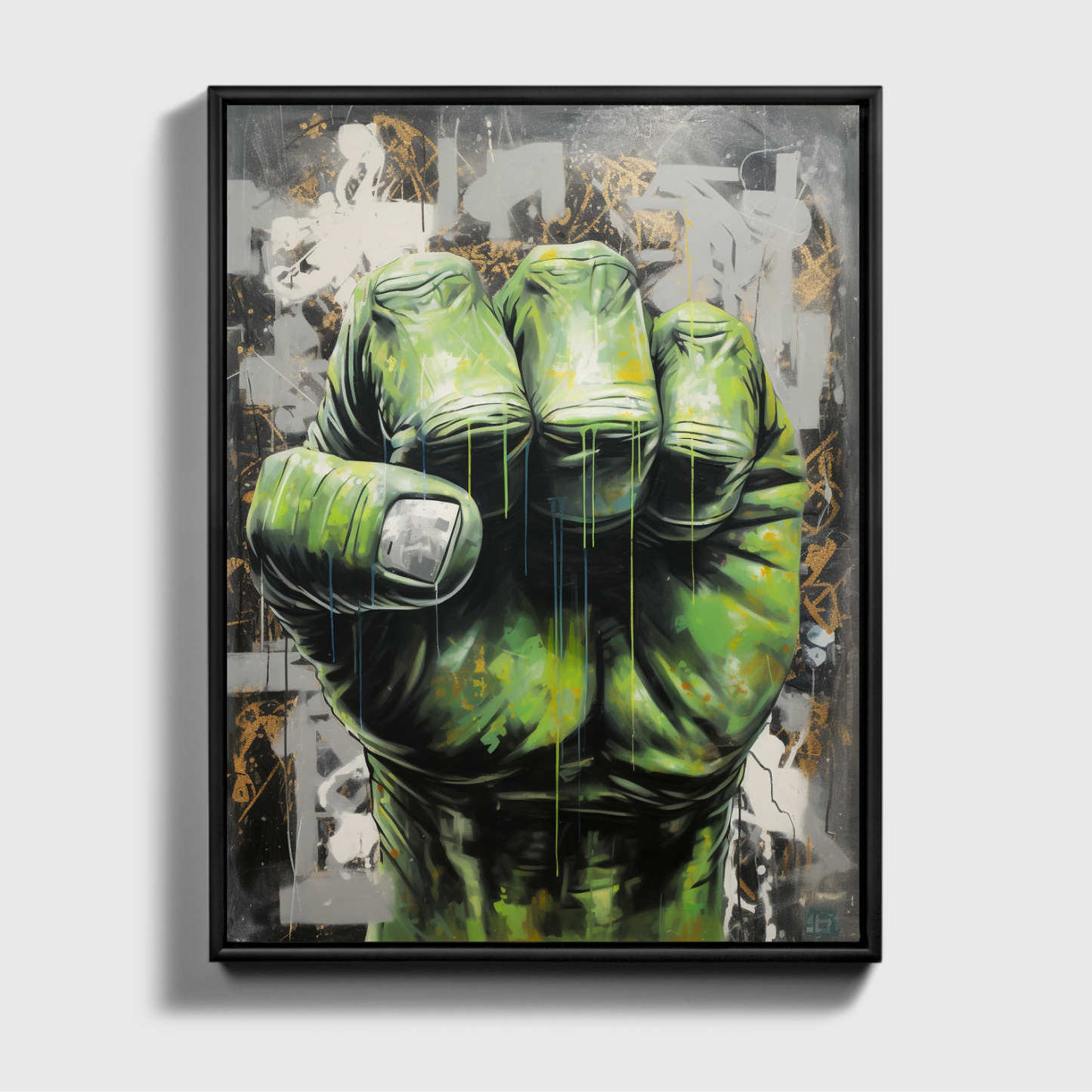 Painting of HULK Fist