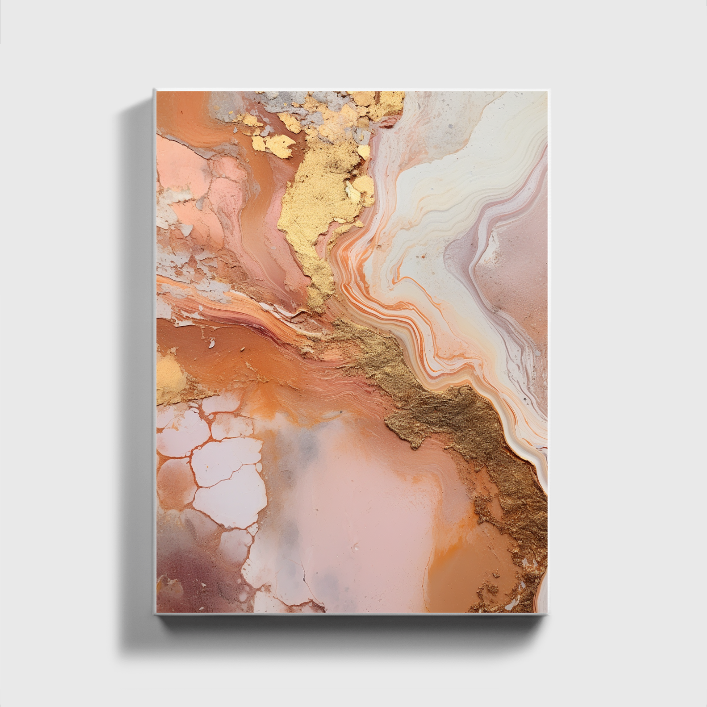 White And Orange Painting