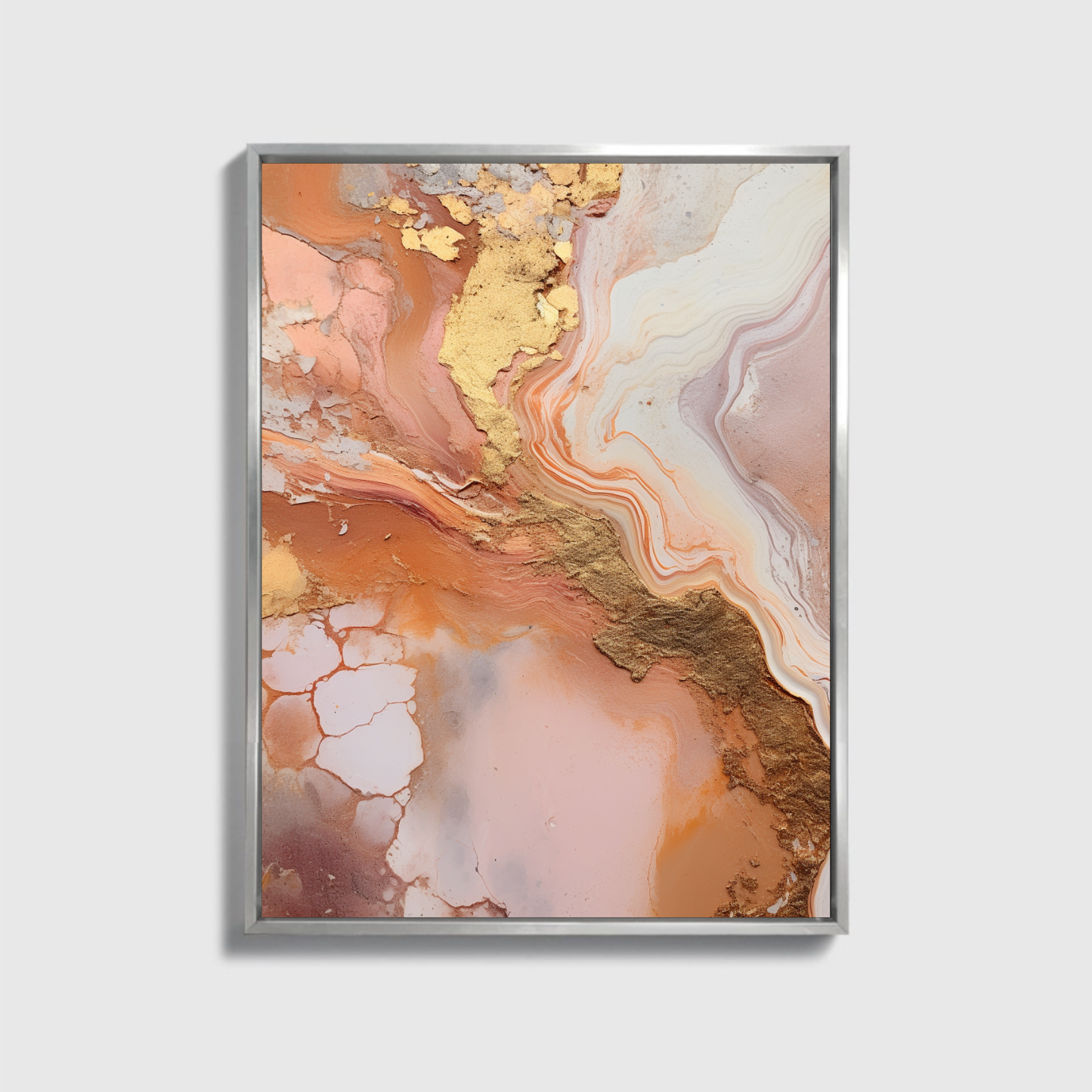 White And Orange Painting