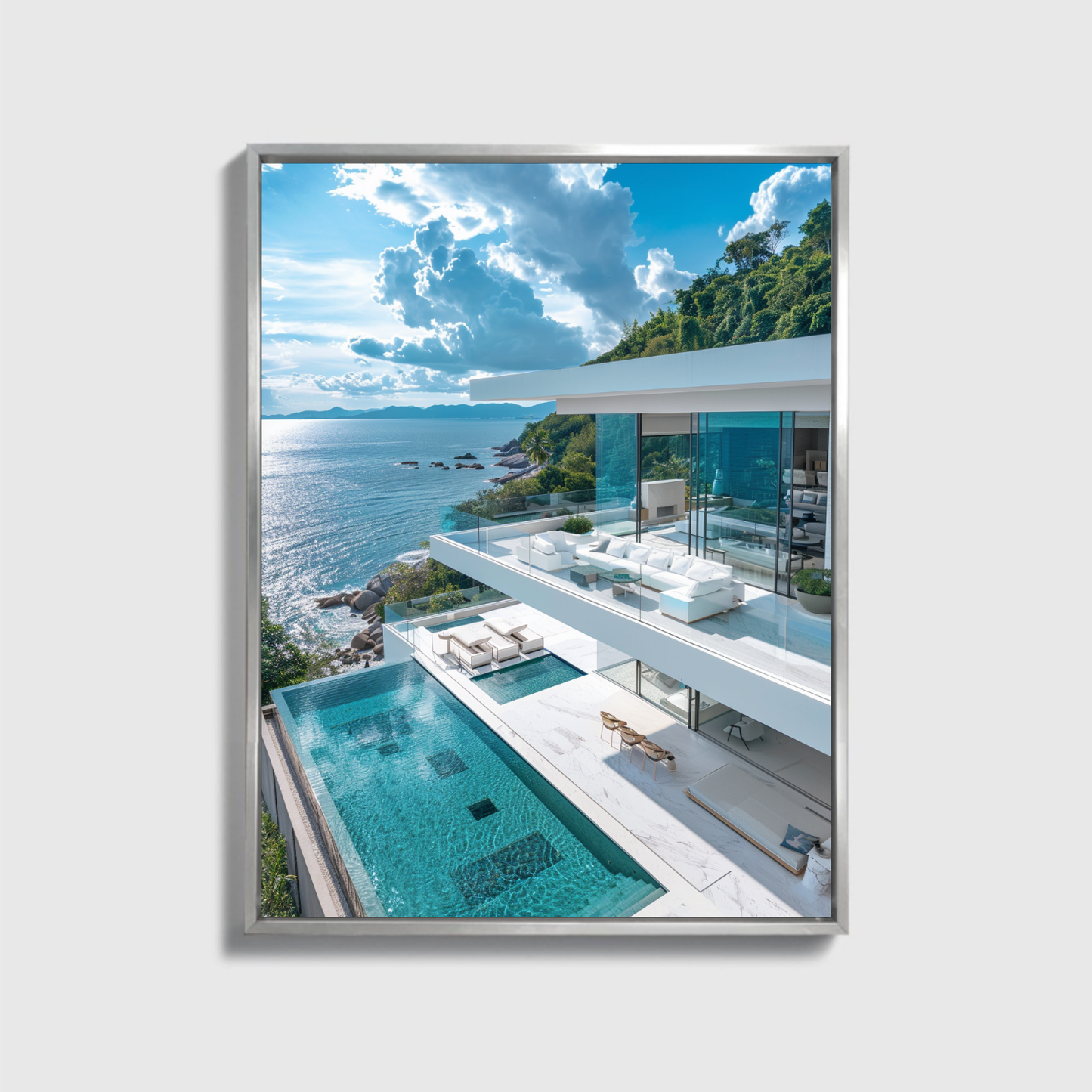 Modern White Mansion