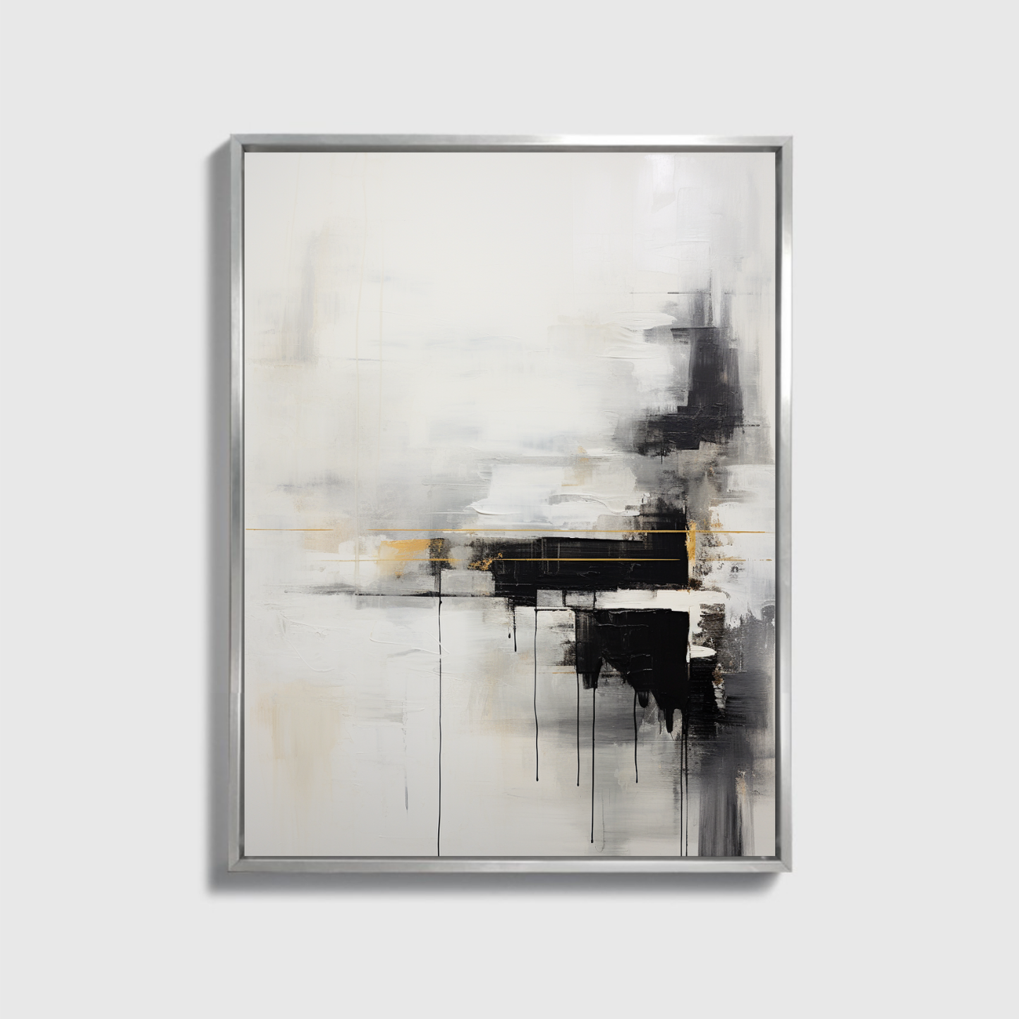 Abstract Painting Black And White