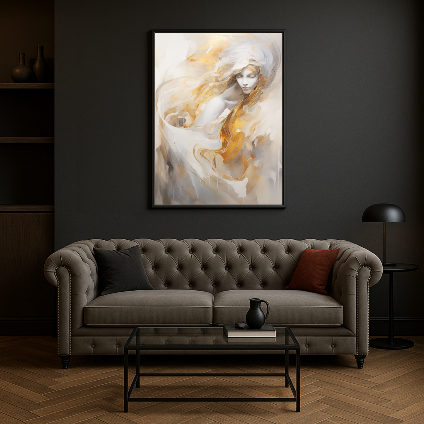 Abstract Gold Painting