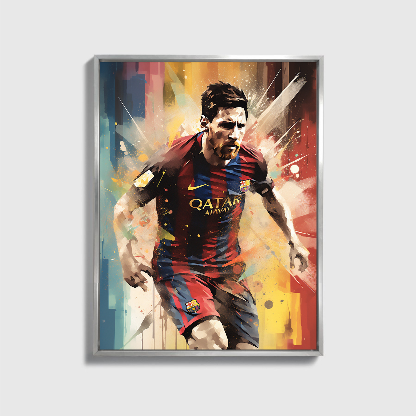 Painted Leonel Messi